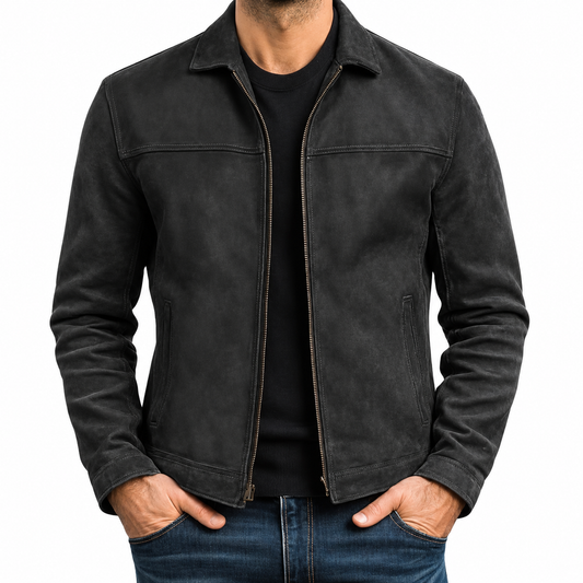 Kaizen | Chaqueta de Piel Con Cremallera