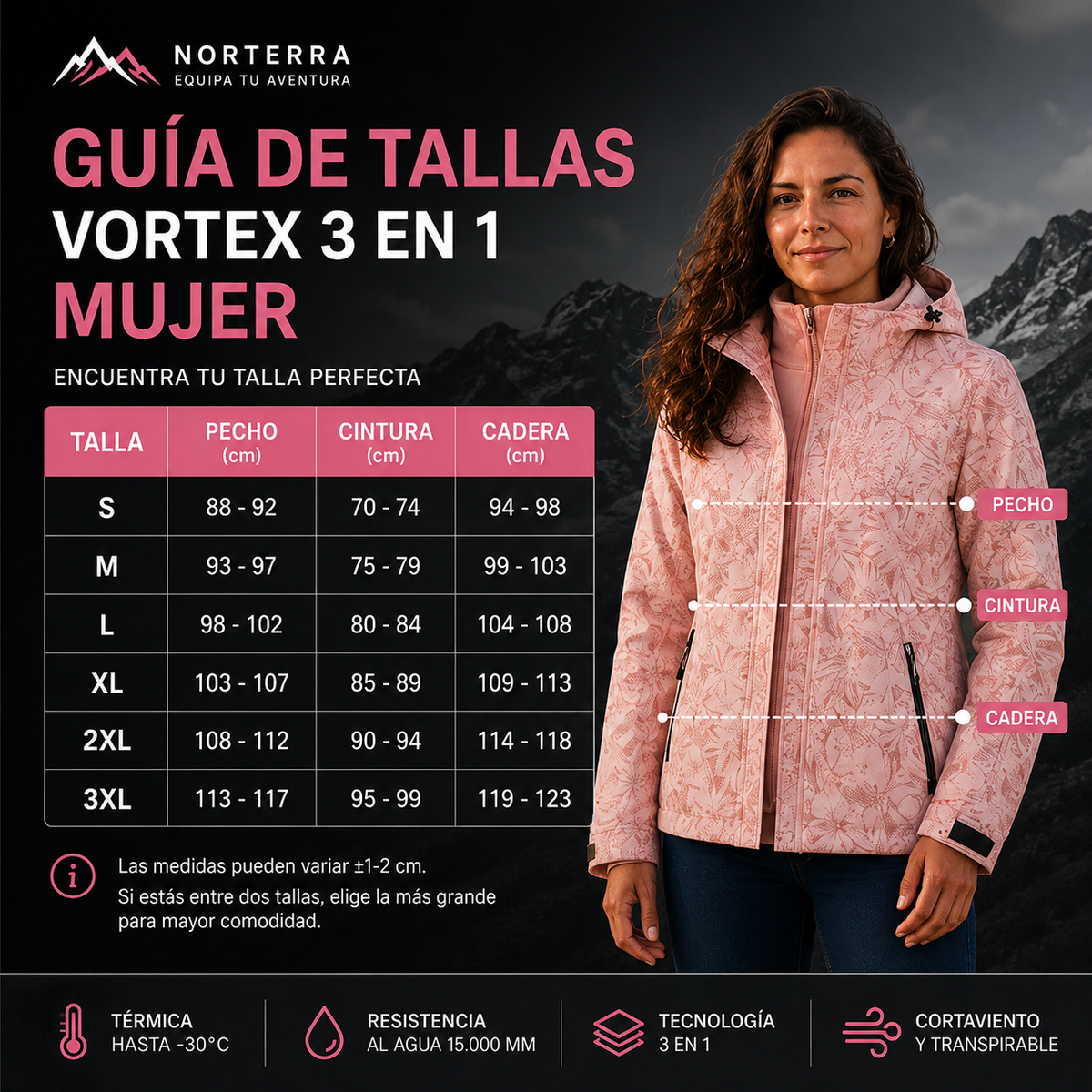 Parka Vortex™ Mujer | Temporada Invierno 2026