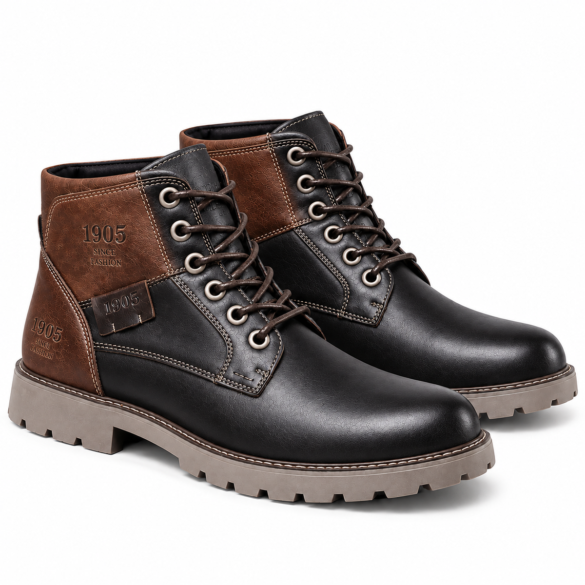 Sierra | Botas Casuales de Cuero Estilo Clásico Británico