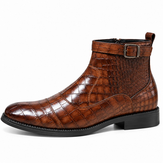 Sierra | Botas de Cuero con Hebilla Decorativa