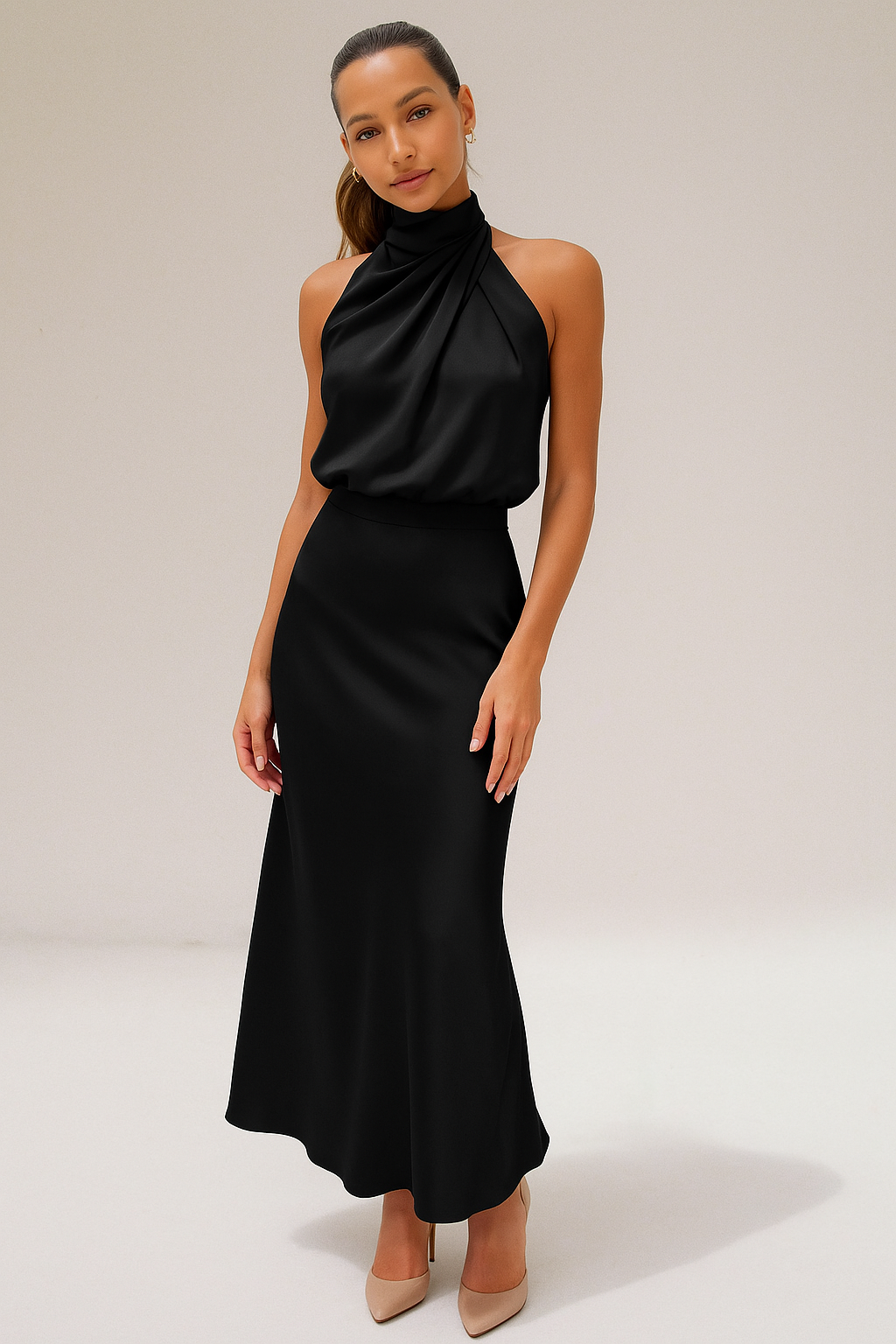 Claire | Vestido satinado