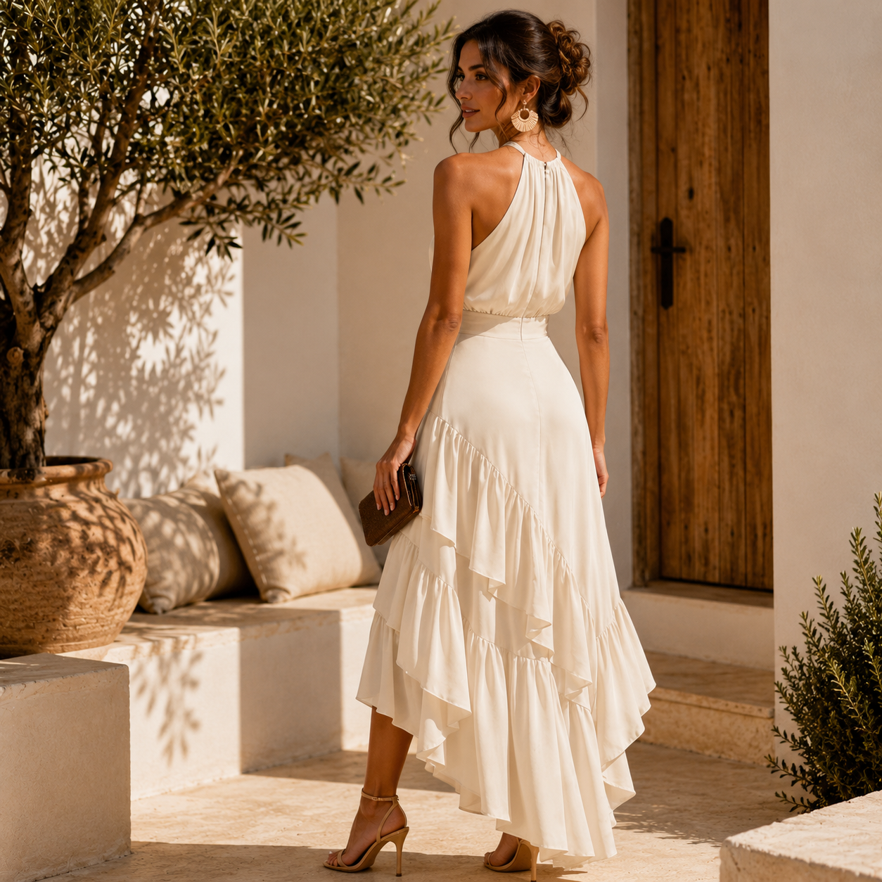 Carla | Vestido Elegante con Bajo Asimétrico™