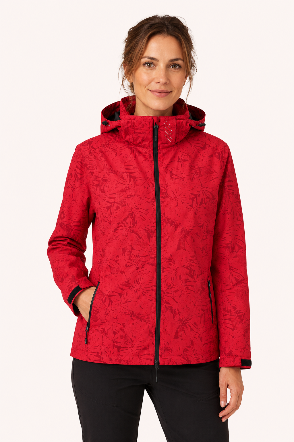 Chaqueta ligera cortavientos unisex con capucha y cierre de cremallera - Fassher