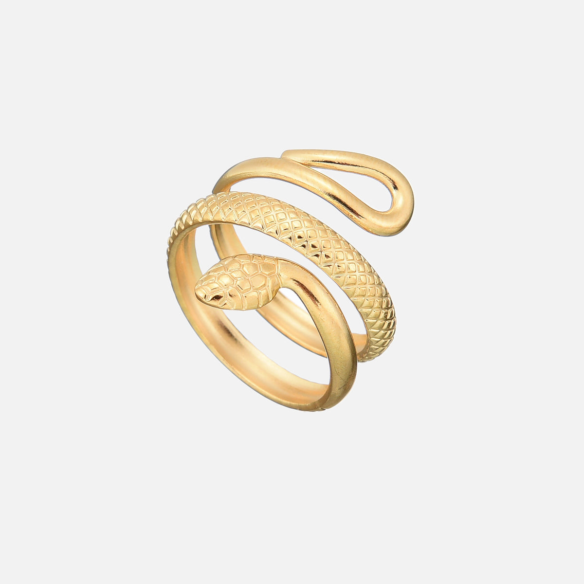 ÉCLAT | Anillo Detallado de Serpiente (Ajustable)