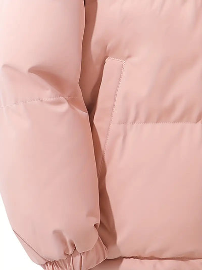 Bolsillo y puño de la chaqueta Clara en rosa