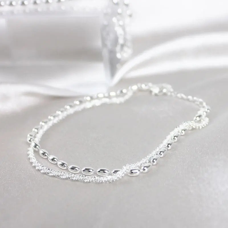ÉCLAT | Set de Pulseras Elegantes de Plata con Circonitas