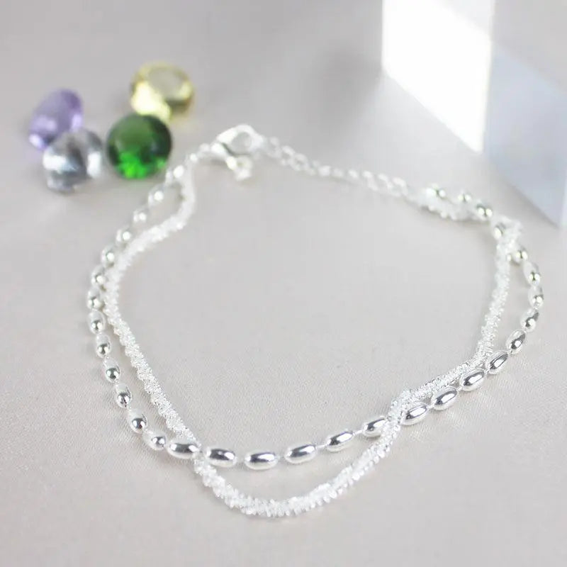 ÉCLAT | Set de Pulseras Elegantes de Plata con Circonitas