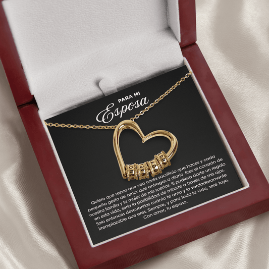 ÉCLAT | El Corazón de la Familia™ | Collar con Diseño Familiar de Acero Inoxidable