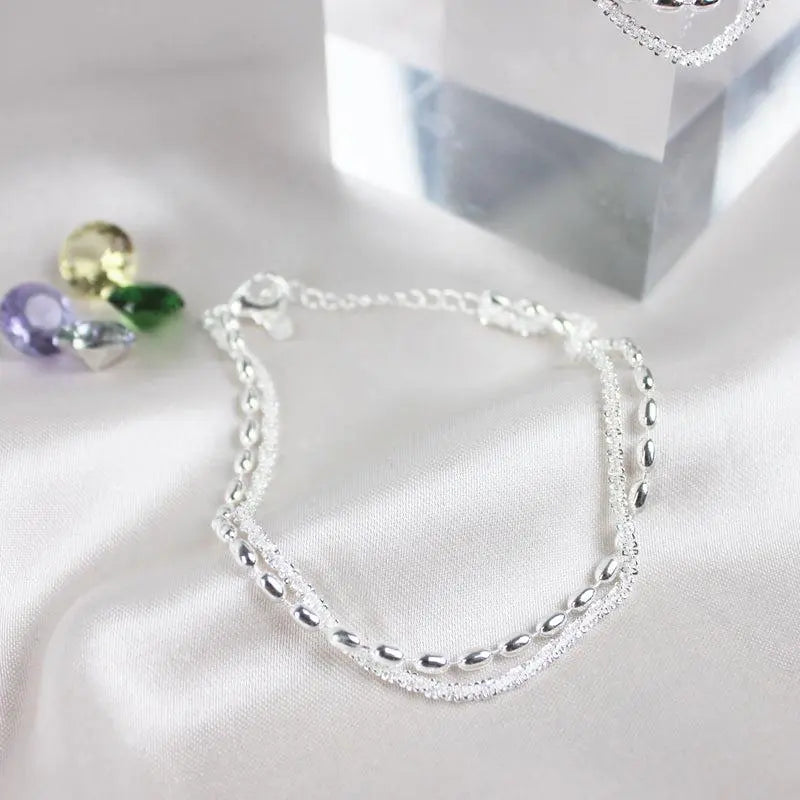 ÉCLAT | Set de Pulseras Elegantes de Plata con Circonitas