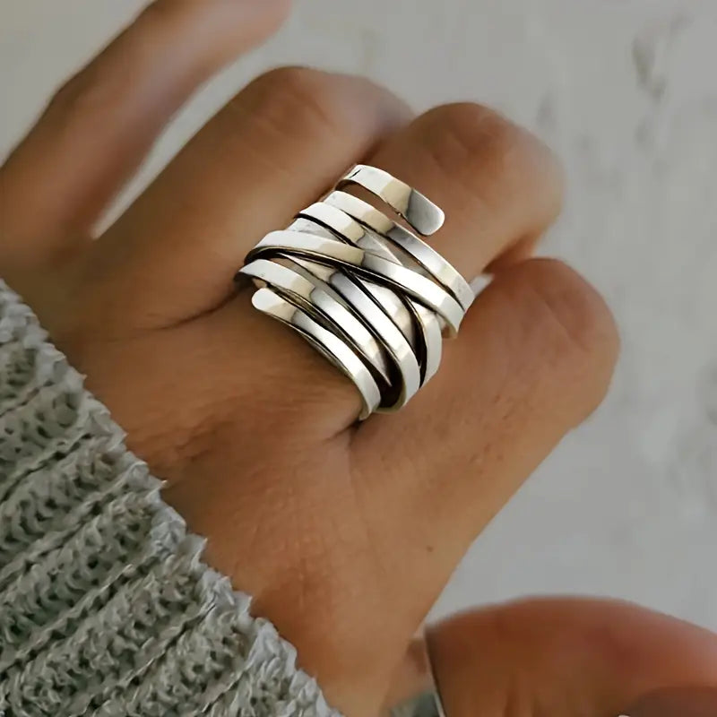 ÉCLAT | Anillo de Plata Vintage Elegante