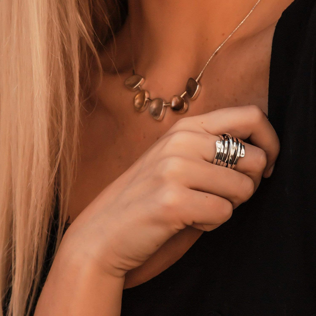 ÉCLAT | Anillo de Plata Vintage Elegante