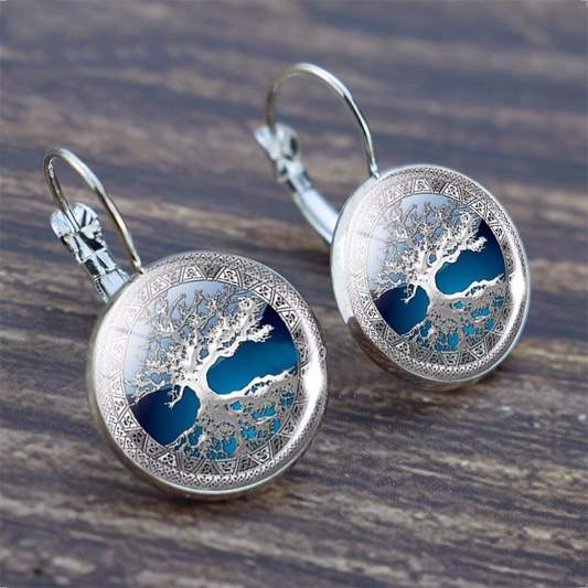 ÉCLAT | Aretes de Plata con Árbol de la Vida