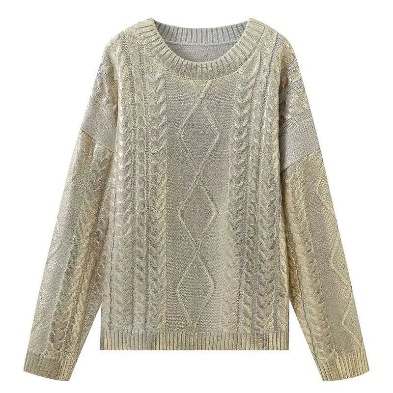 Clarina - Jersey de punto holgado con cable
