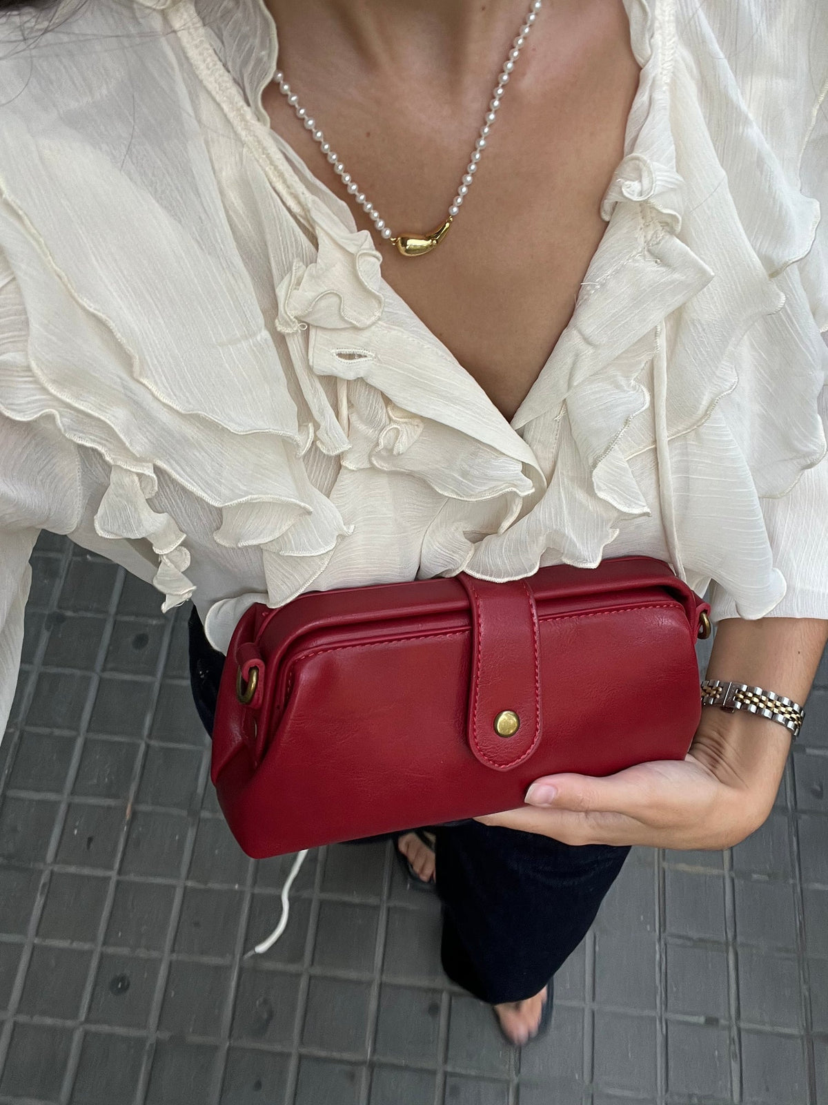 MEZTLI™ – Bolso Clara de cuero vegano vintage