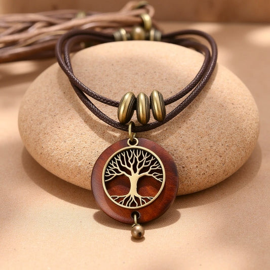 ÉCLAT | Árbol de la Vida™ | Collar de Madera Natural
