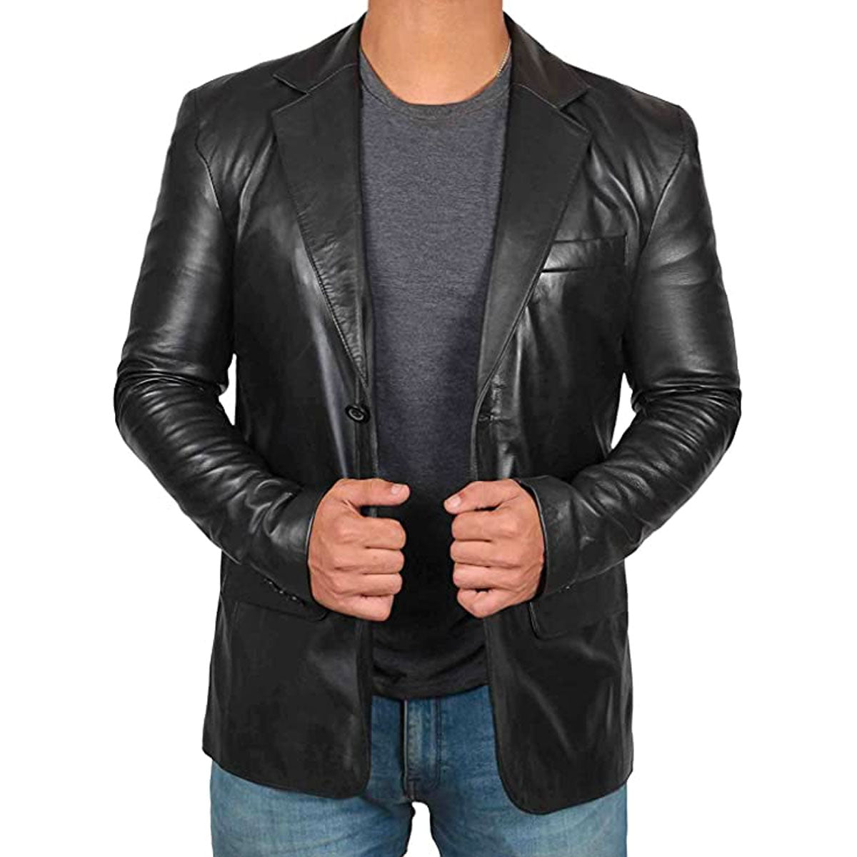 Kaizen | Blazer De Cuero Elegante & Estilizado