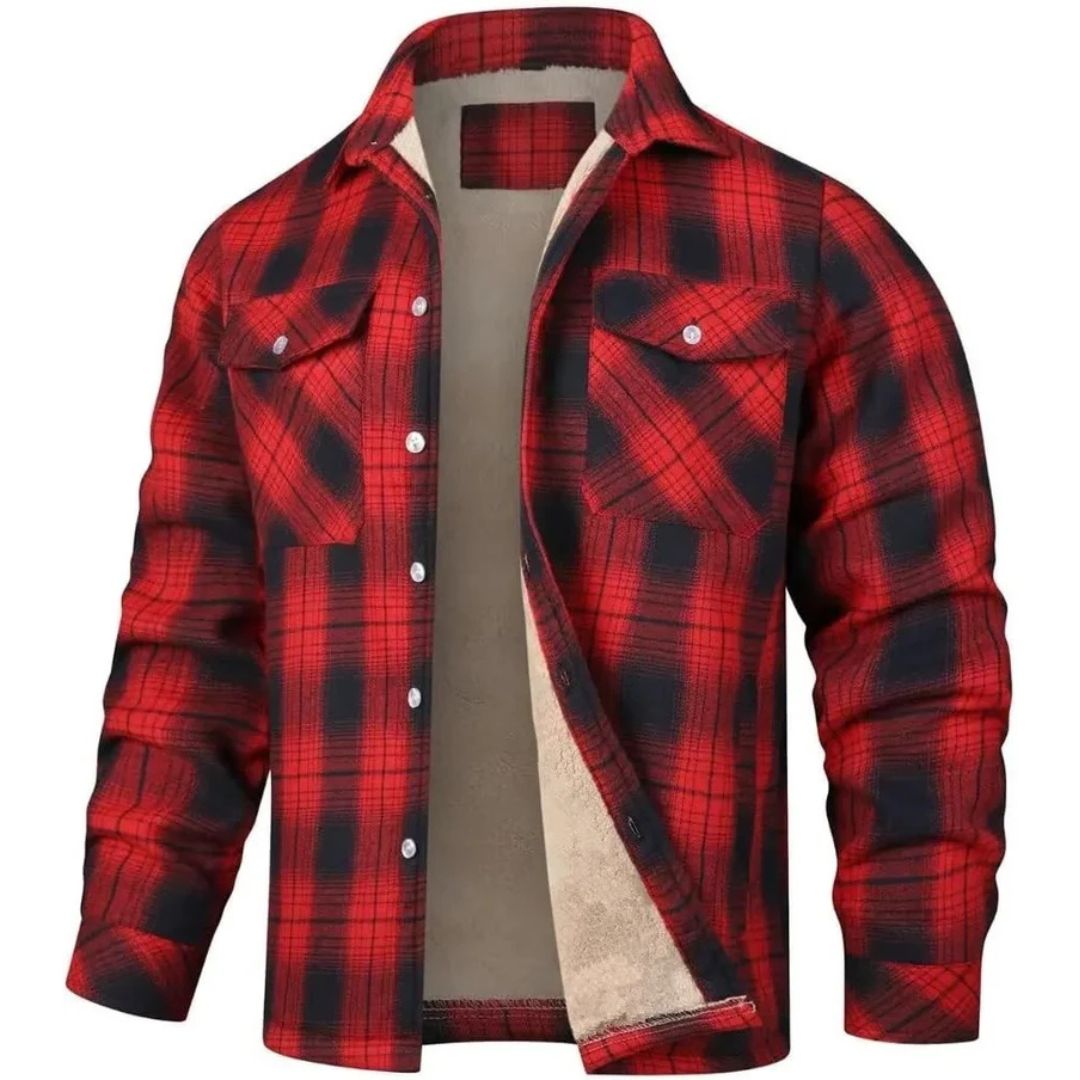 Kaizen | Chaqueta de cuadros con forro polar