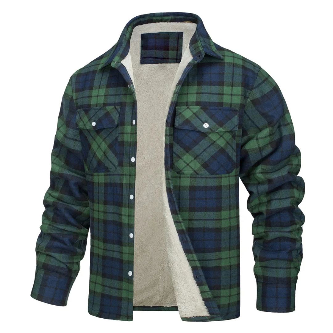 Kaizen | Chaqueta de cuadros con forro polar