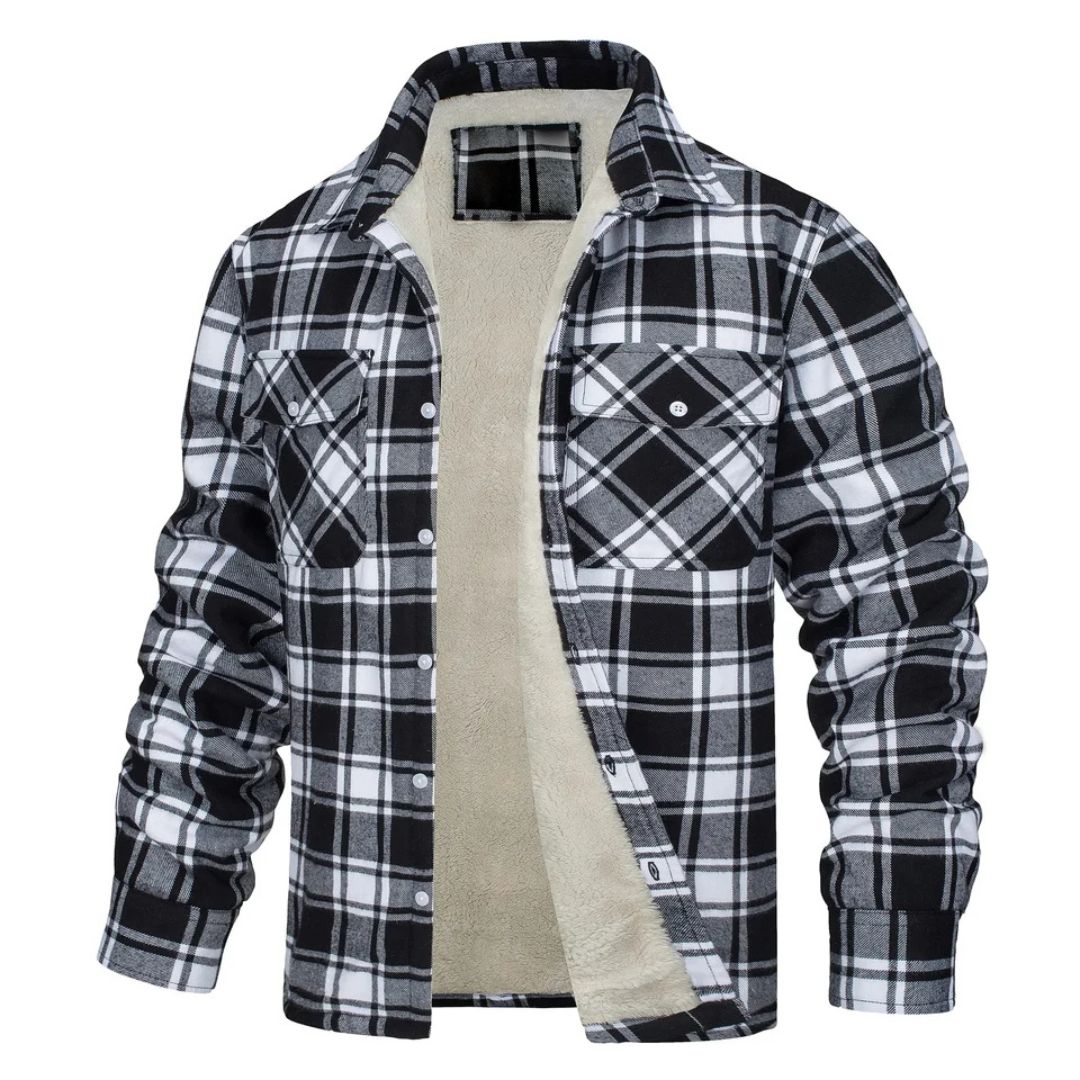 Kaizen | Chaqueta de cuadros con forro polar