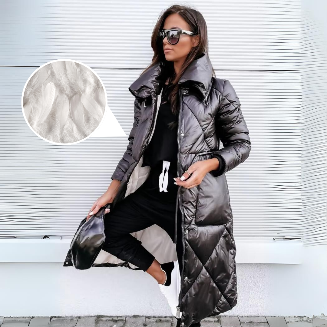 Abrigo elegante acolchado mujer - Elara