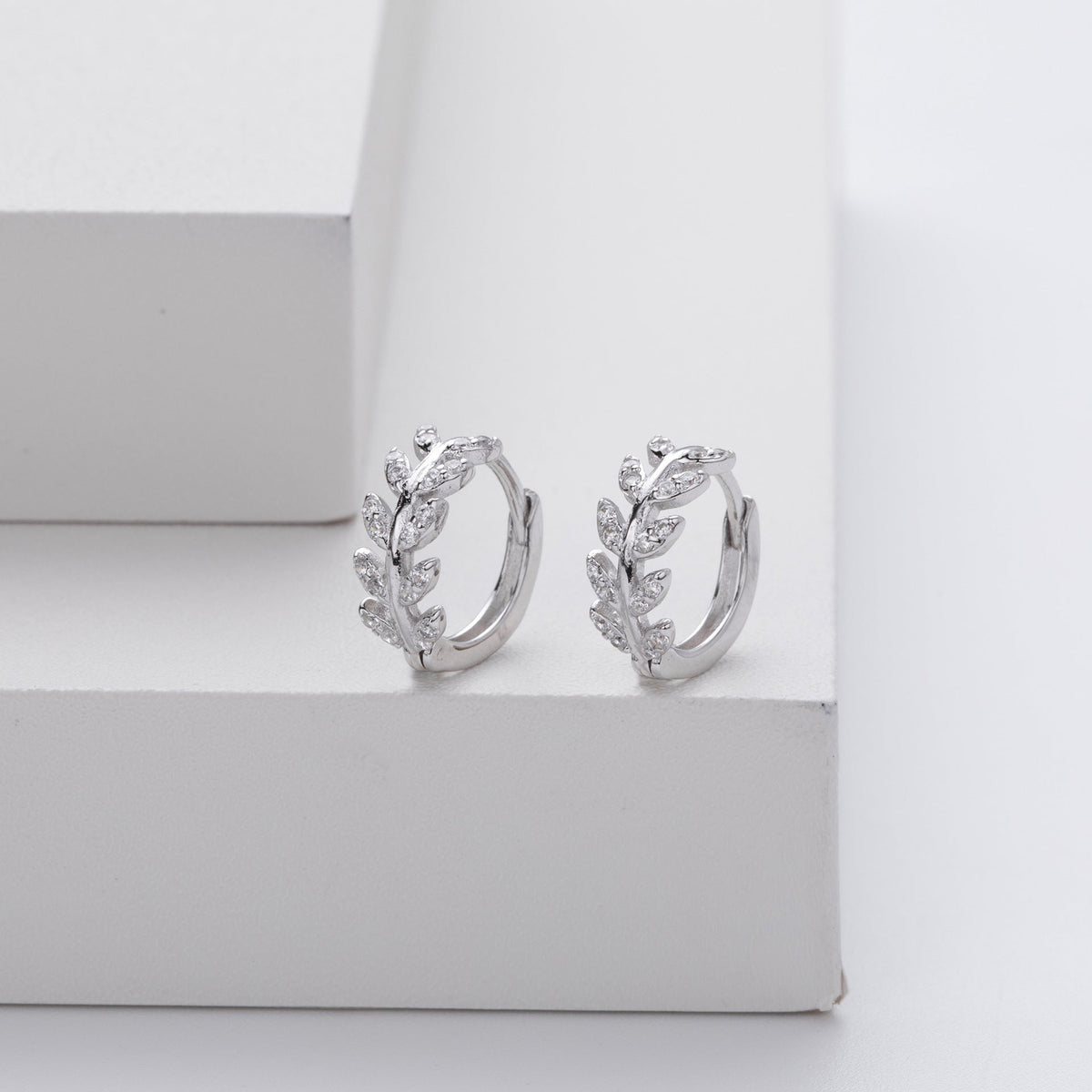 ÉCLAT | Pendientes de Plata en Forma de Hoja