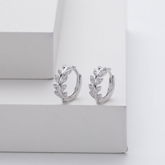 ÉCLAT | Pendientes de Plata en Forma de Hoja