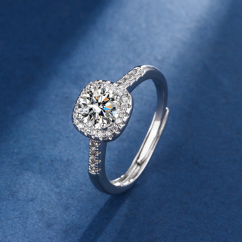 ÉCLAT | Joyas de Oro Blanco “Aria Cuadrada”
