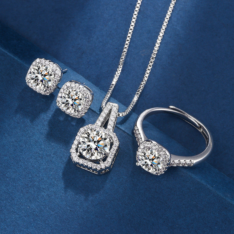 ÉCLAT | Joyas de Oro Blanco “Aria Cuadrada”