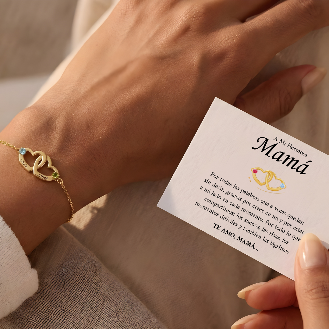 ÉCLAT | Pulsera Corazones Entrelazados