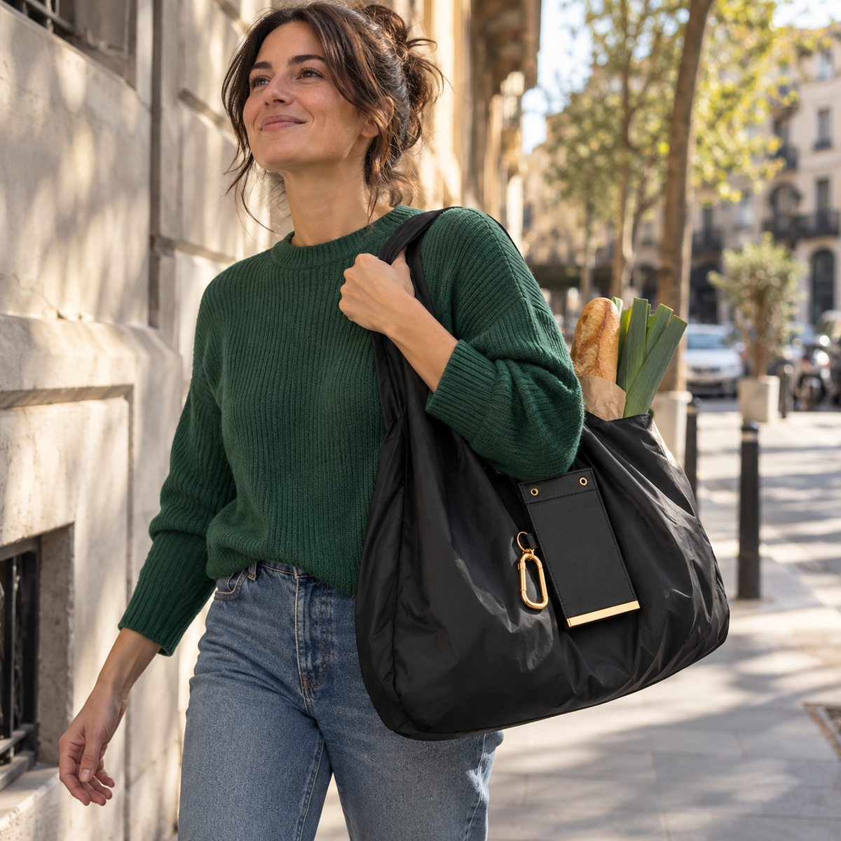 Bolso plegable que cabe en tus llaves