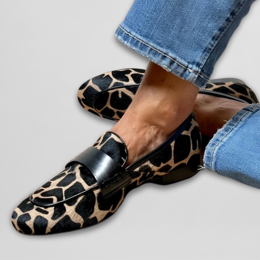 Priszilla | Mocasín de Mujer con estampado animal