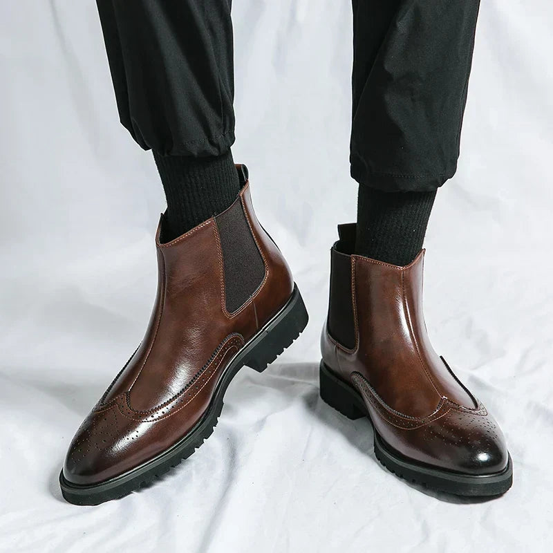 Sierra | Botas Tipo Botín de Cuero