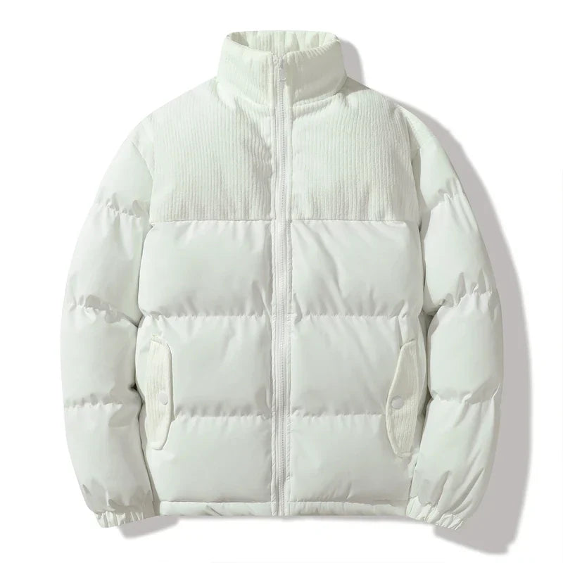 Chaqueta unisex acolchada con detalles de pana - Aiden