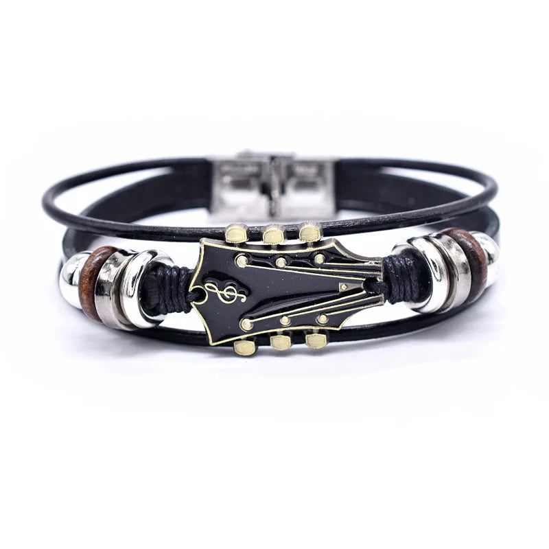 ÉCLAT | Pulsera de Cuero de Guitarra Hecha a Mano