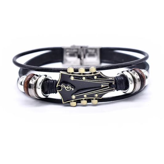 ÉCLAT | Pulsera de Cuero de Guitarra Hecha a Mano
