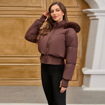Chaqueta Avenil en marrón, vista de lado