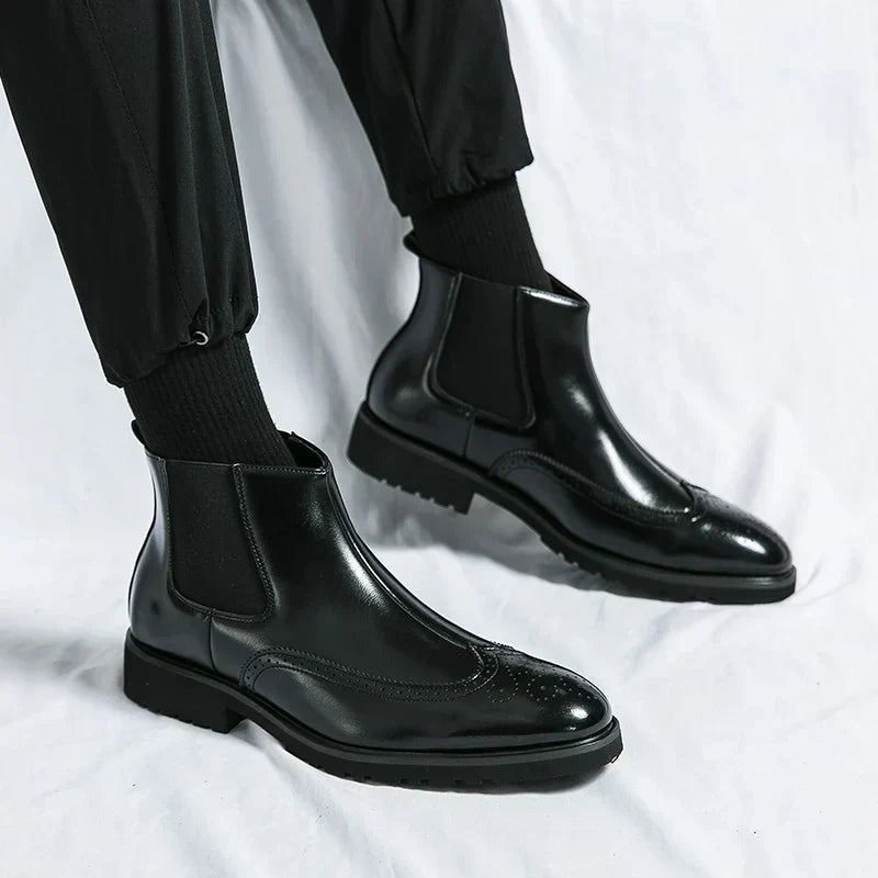 Sierra | Botas Tipo Botín de Cuero