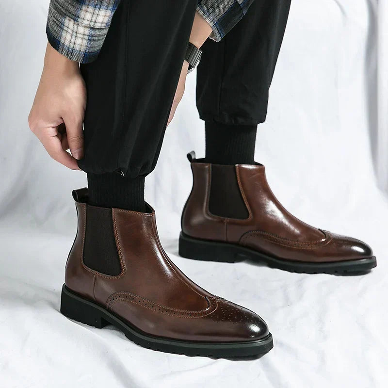 Sierra | Botas Tipo Botín de Cuero
