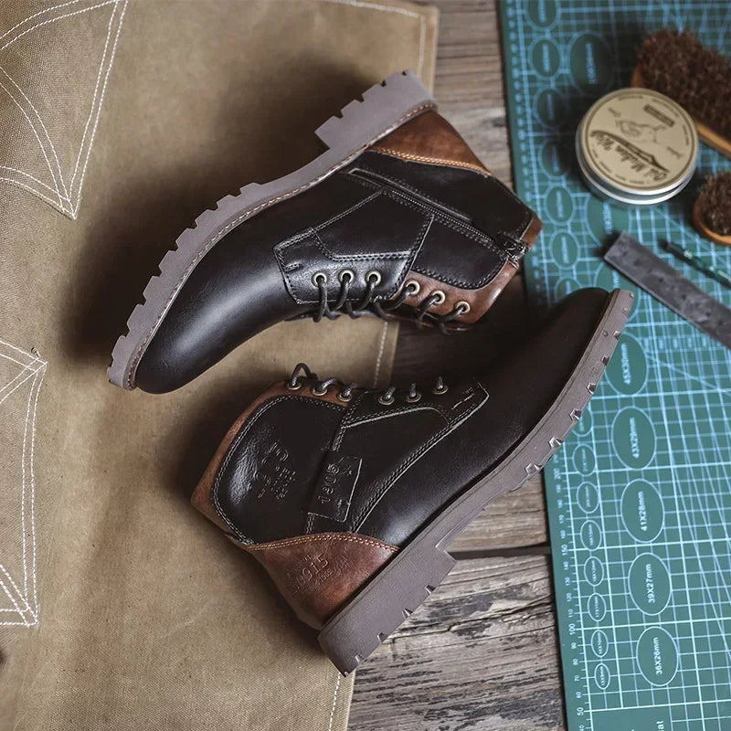Sierra | Botas Casuales de Cuero Estilo Clásico Británico