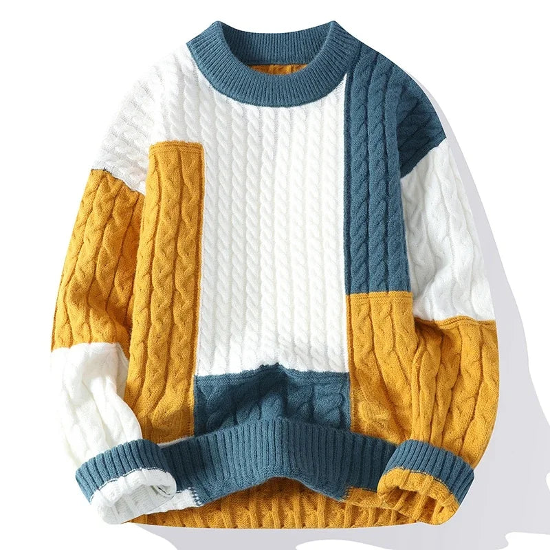 TRAMA™ | Suéter Casual con Bloques de Color