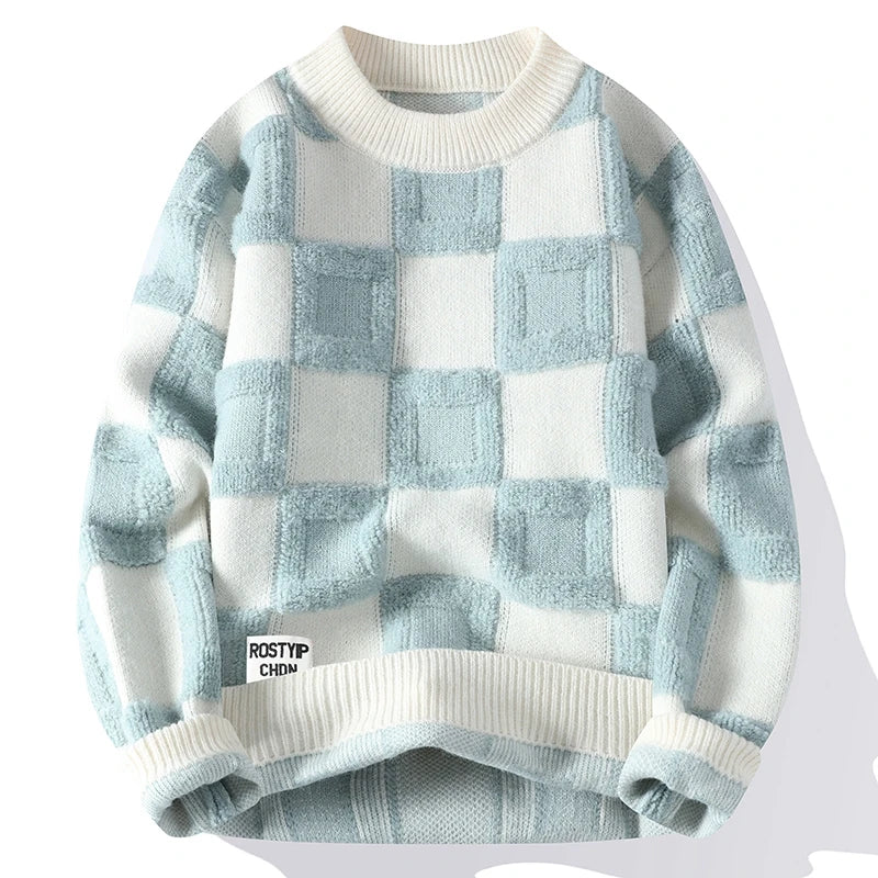 TRAMA™ | Suéter Oversize Vintage de Punto
