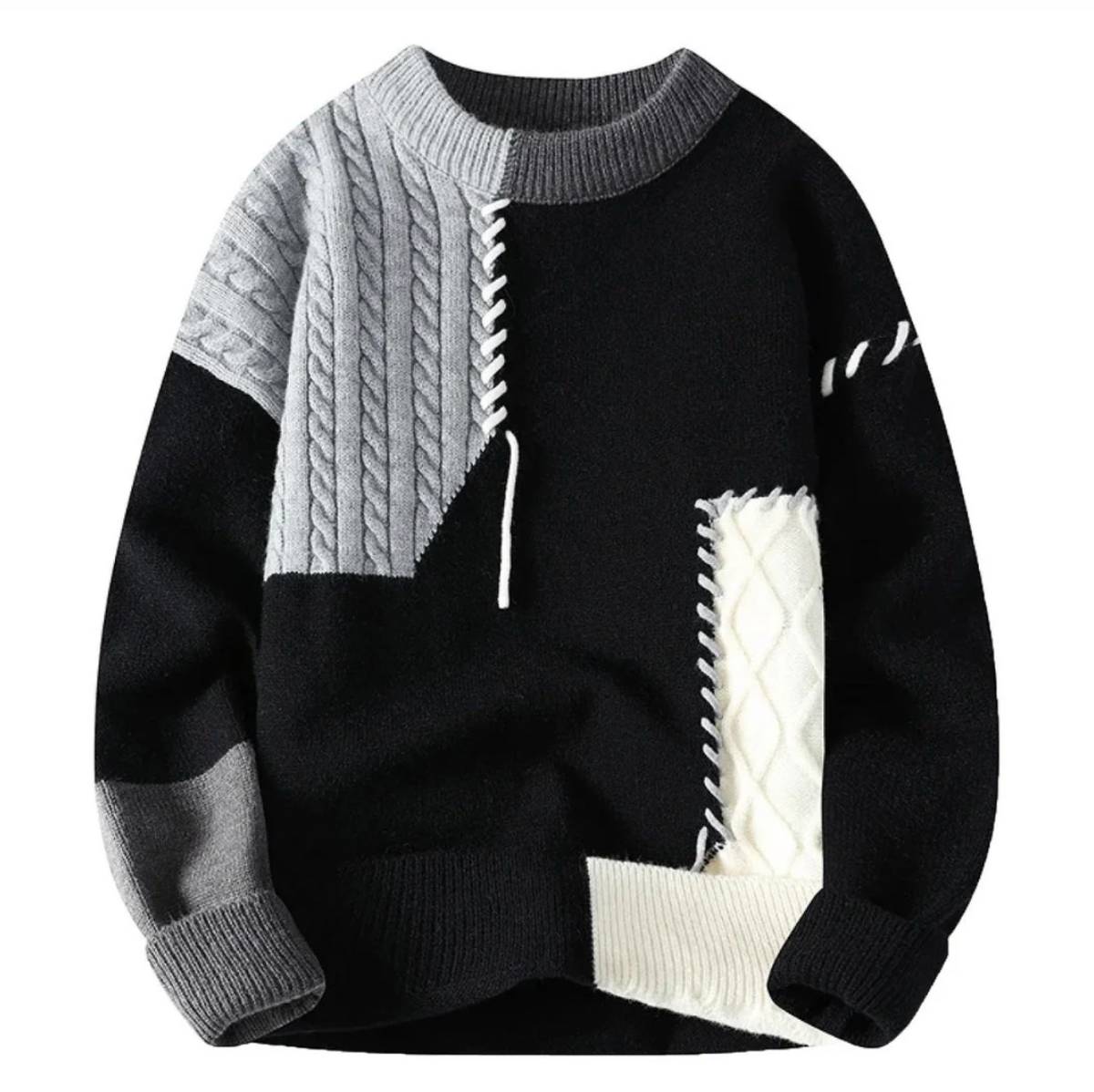 TRAMA™ | Suéter Patchwork