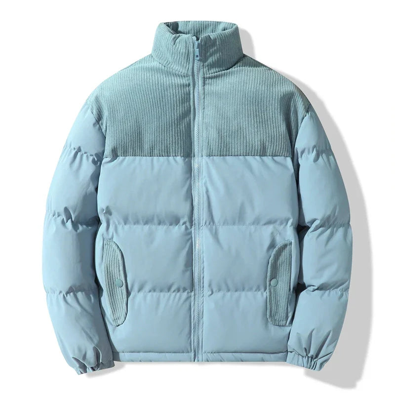 Chaqueta unisex acolchada con detalles de pana - Aiden