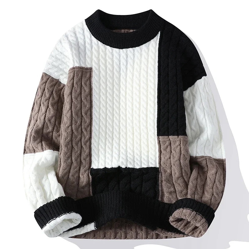 TRAMA™ | Suéter Casual con Bloques de Color