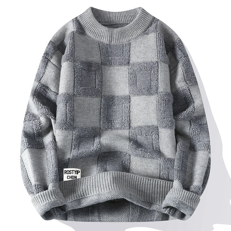 TRAMA™ | Suéter Oversize Vintage de Punto