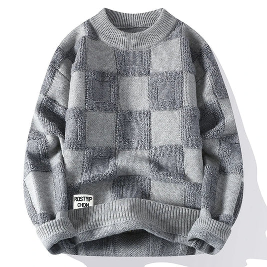 TRAMA™ | Suéter Oversize Vintage de Punto