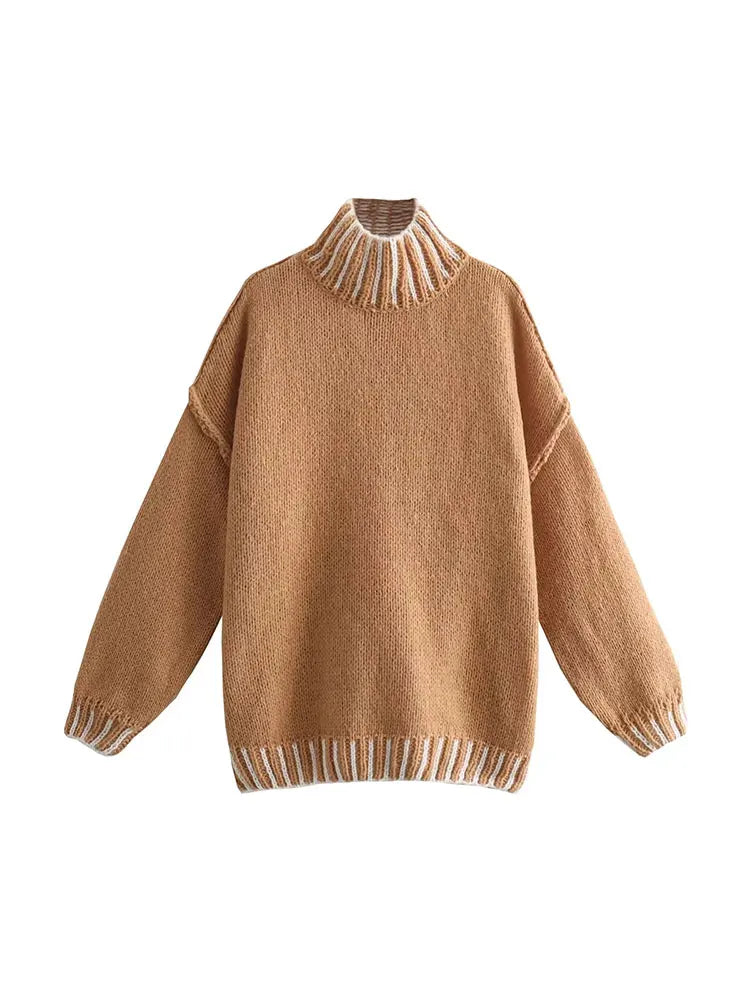 Karin - Jersey vintage con cuello alto