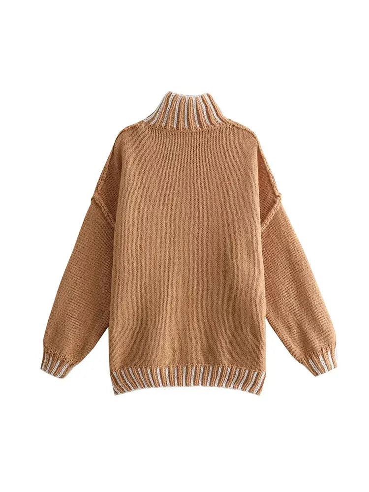 Karin - Jersey vintage con cuello alto