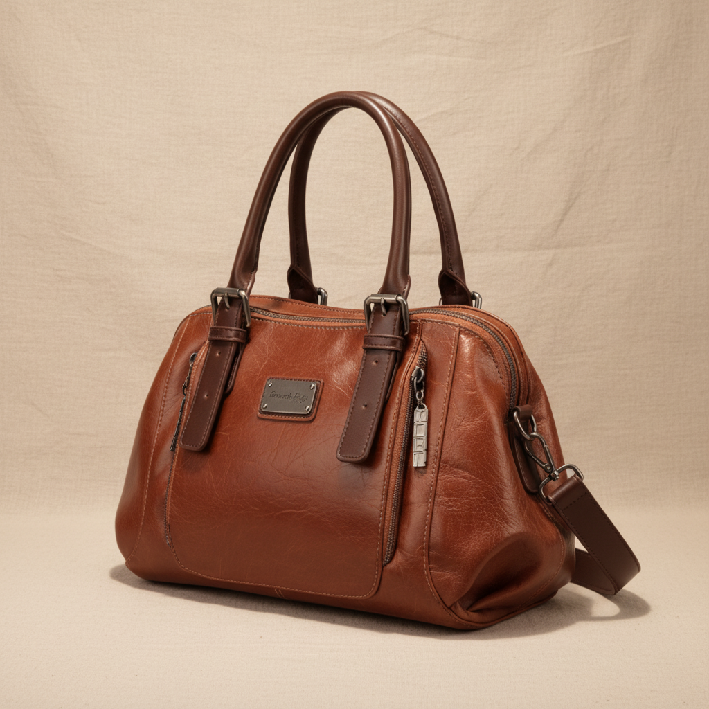 MEZTLI™ – Bolso cubo Alma de cuero vegano rojo