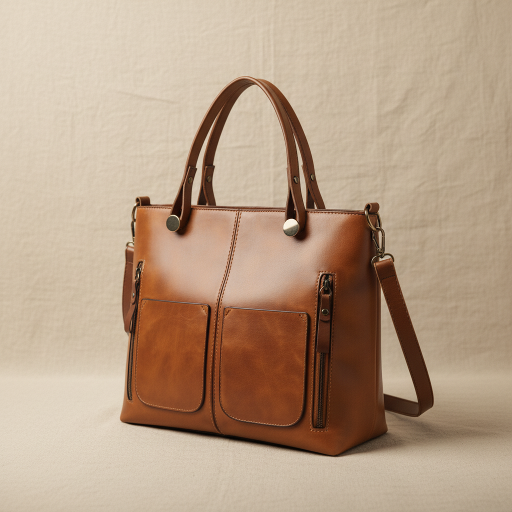 MEZTLI™ – Bolso Maya de cuero vegano elegante